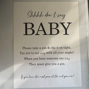 Baby Shower Game Baby Clothes Pins